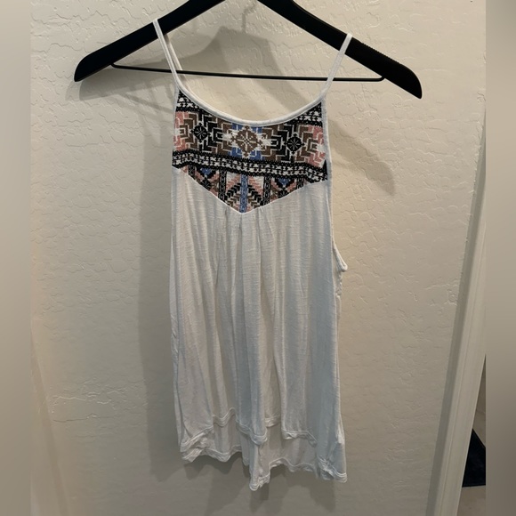 Women’s white Blouse with boho accent - Size Small - Picture 1 of 3